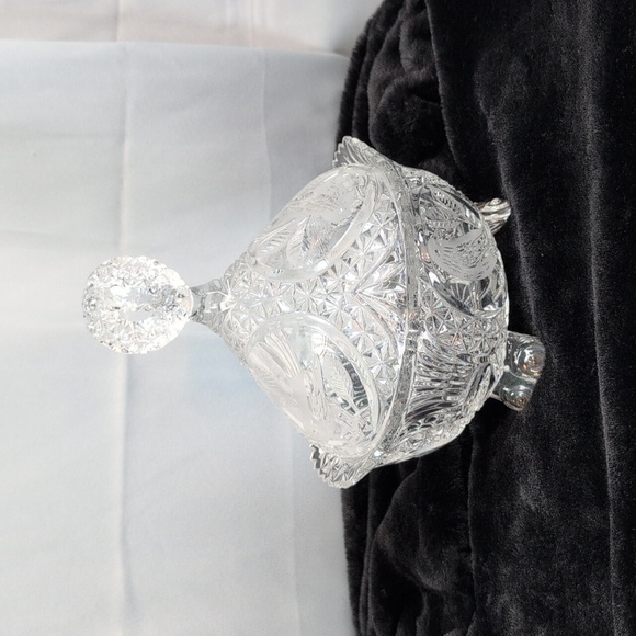 Hofbauer Crystal Candy Dish with Lid, Vintage, "The Birds Collection" - Picture 2 of 13